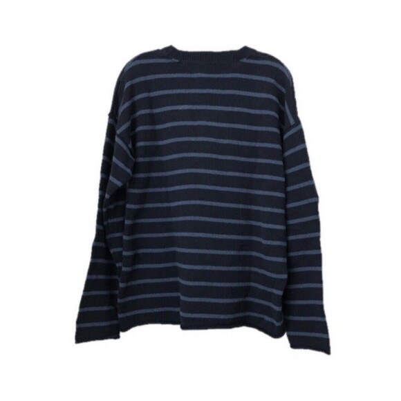 Tommy Hilfiger Oversized Long Sleeve Sweater Men Blue M - Picture 8 of 9